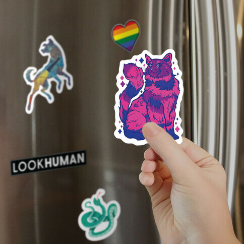 Bisexual Pride Cat Magnet