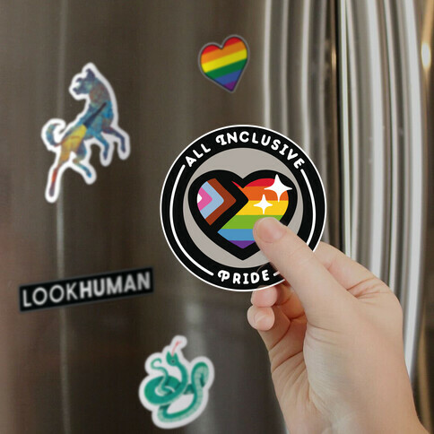 All Inclusive Pride Patch Magnet