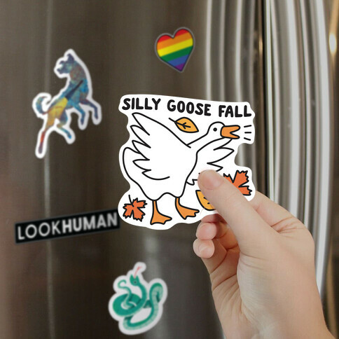 Silly Goose Fall Magnet