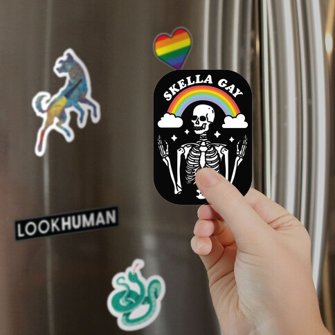 Skella Gay Skeleton Magnet