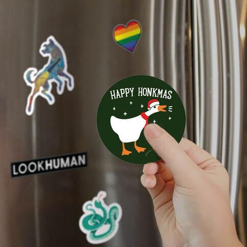 Happy Honkmas Goose Magnet