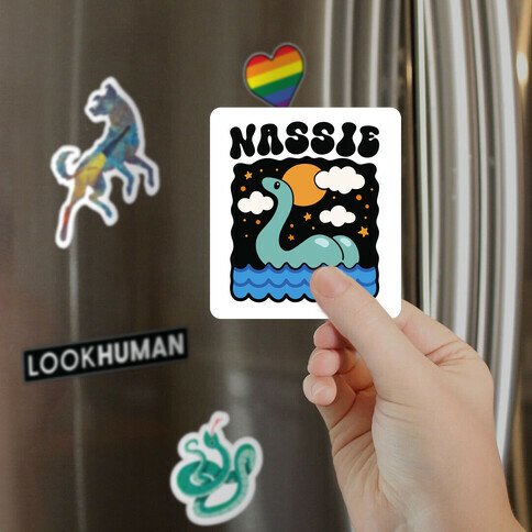Nassie Lochness Monster Butt Parody Magnet