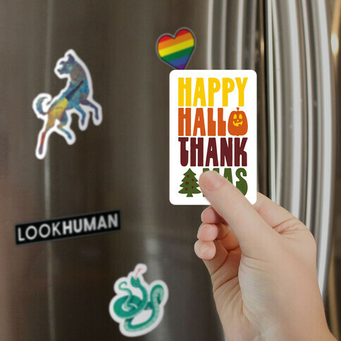 Happy Hallothankmas Magnet