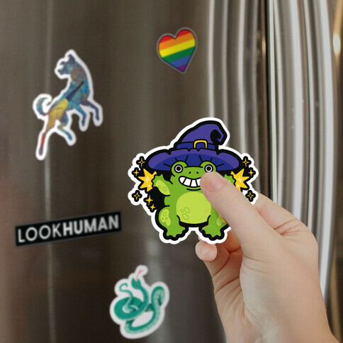 Magical Frog Witch Magnet