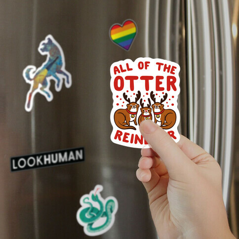 All of The Otter Reindeer Magnet