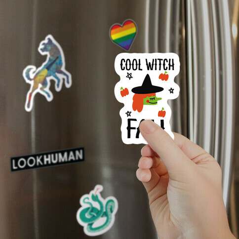 Cool Witch Fall Magnet
