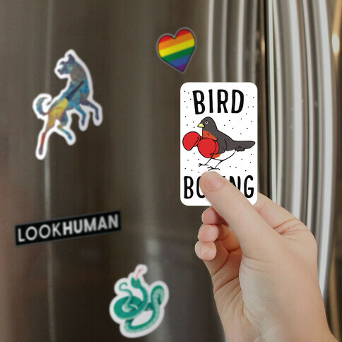 Bird Boxing Magnet