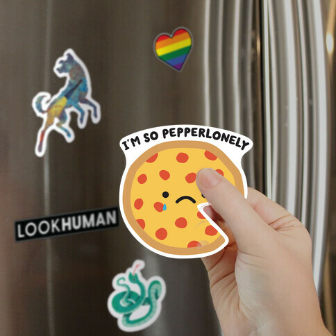 Pepperlonely Pizza Magnet