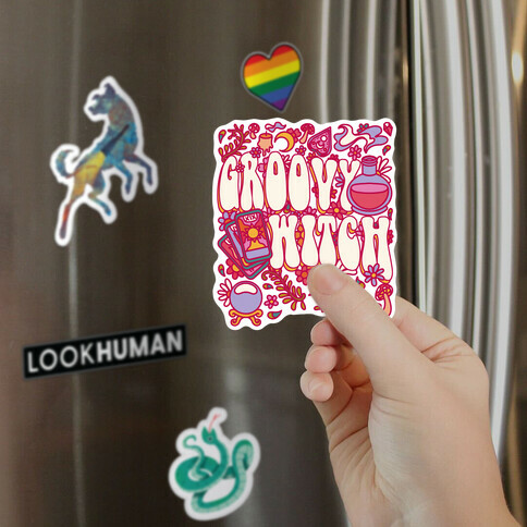 Groovy Witch Magnet