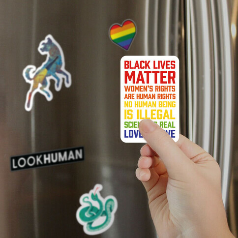 Black Lives Matter List Magnet