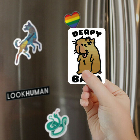 Derpy-Bara Derpy Capybara Parody Magnet
