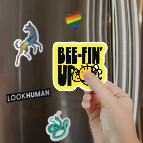 Bee-Fin' Up Bee Parody Magnet