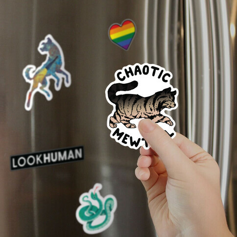 Chaotic Mewtral (Chaotic Neutral Cat) Magnet