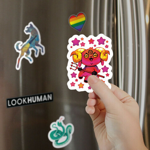 Kawaii Demon Goat Magnet