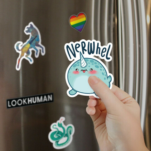 Derpy Narwhal Nerwhel Magnet