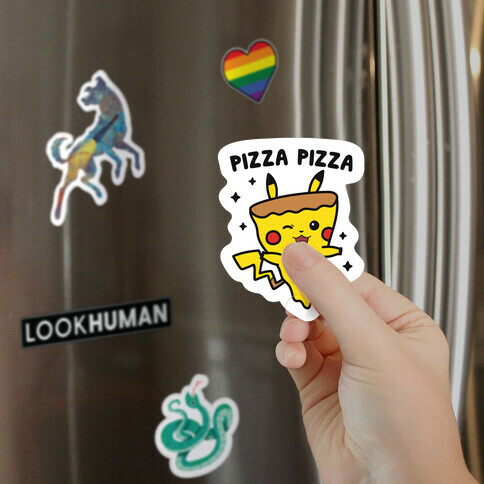 Pizza Pizza Pikachu Parody Magnet