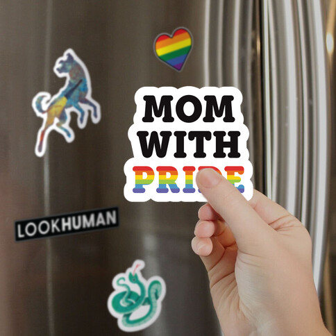 Mom With Pride Magnet