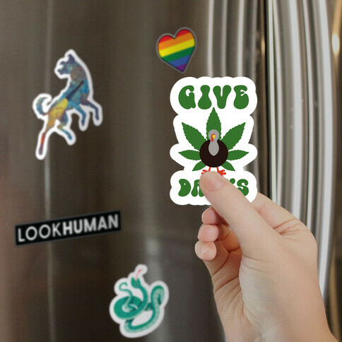 Give Danks Thanksgiving Weed Parody Magnet