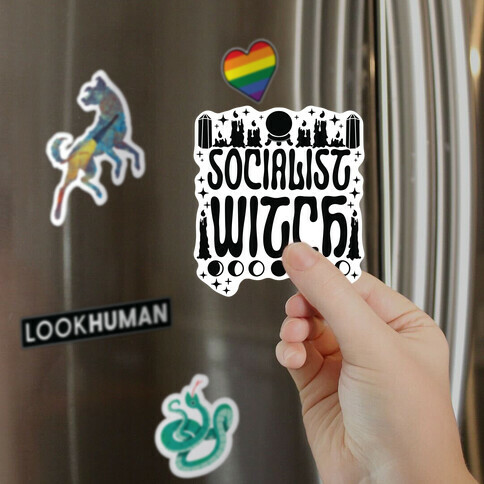 Socialist Witch Magnet
