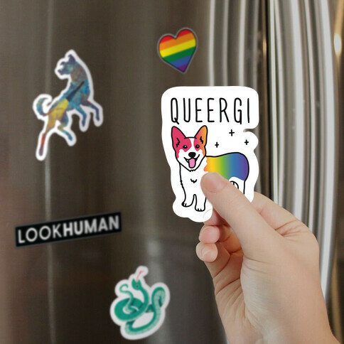 Queergi LGBTQ Corgi Magnet