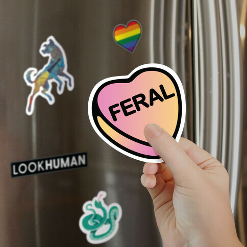 Feral Candy Heart Magnet