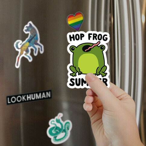 Hop Frog Summer Magnet
