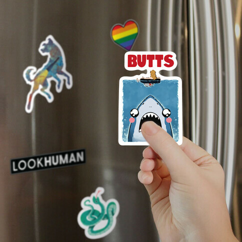 BUTTS Jaws Parody Magnet