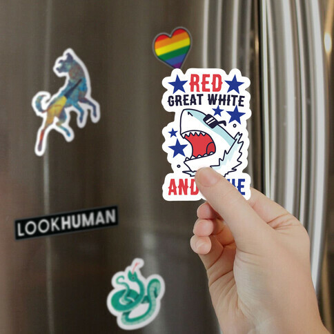 Red, Great White and Blue Magnet
