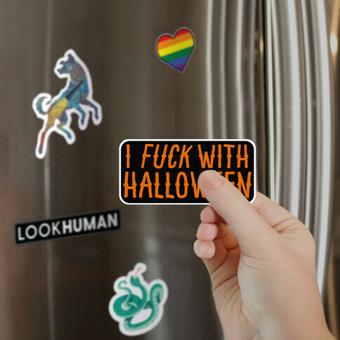 I F*** With Halloween Magnet