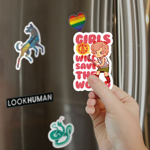 Girls Will Save The World Magnet
