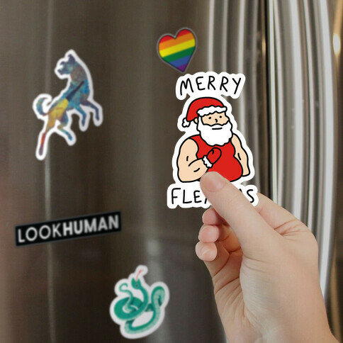 Merry Flex-mas Magnet