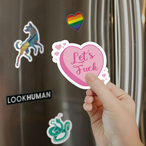 Let's F*** Candy Heart Magnet