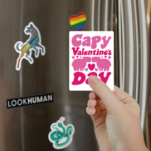 Capy Valentine's Day Capybara Parody Magnet