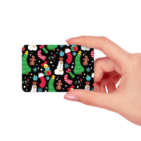 Christmas Peens Pattern Credit Card Skin