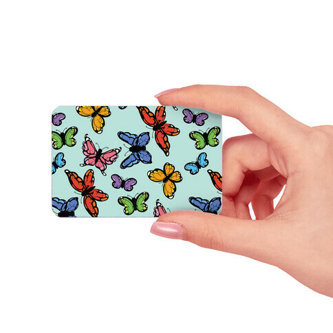 Hidden Penis Butterflies Pattern Credit Card Skin