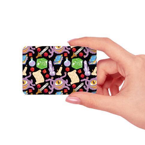 Dungeons and Dragons Hidden Peen Pattern Credit Card Skin