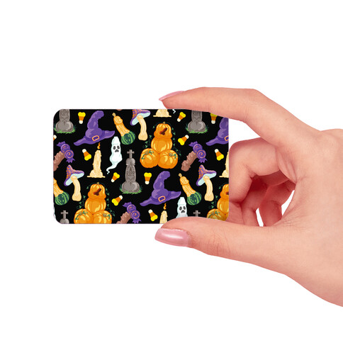 Halloween Peens Pattern Credit Card Skin