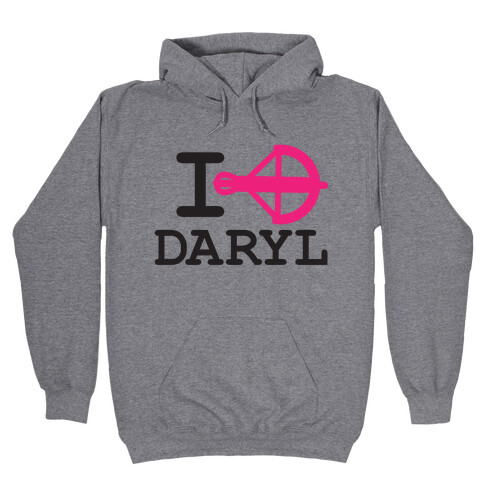 I heart Daryl (hoodie) Hooded Sweatshirt