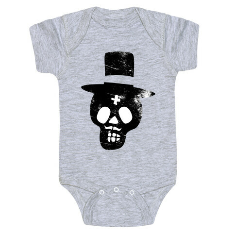 Sugar Skull Groom Baby One-Piece
