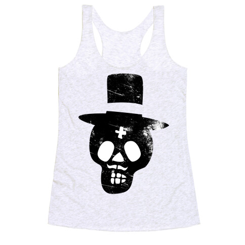 Sugar Skull Groom Racerback Tank Top