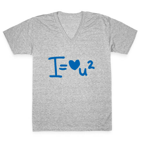 I Love You2 (Algebra Love) V-Neck Tee Shirt