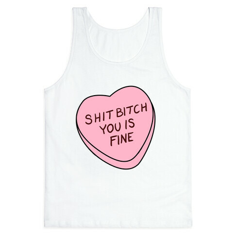 You is Fine Valentine Heart Tank Top