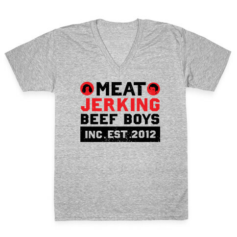 Meat Jerking Beef Boys V-Neck Tee Shirt