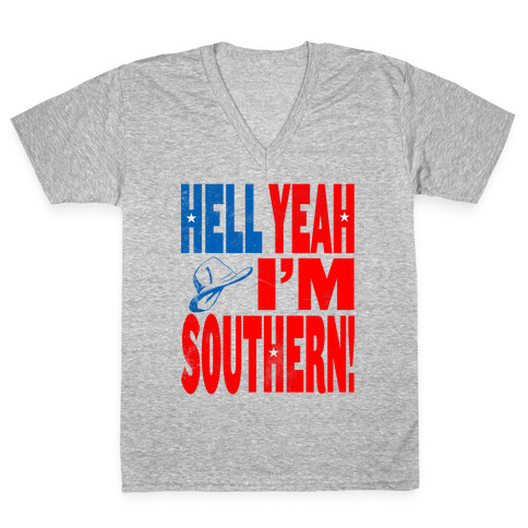 Hell Yes I'm Southern! V-Neck Tee Shirt