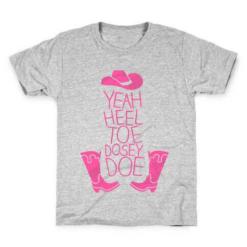 Heel Toe Pink Kids T-Shirt
