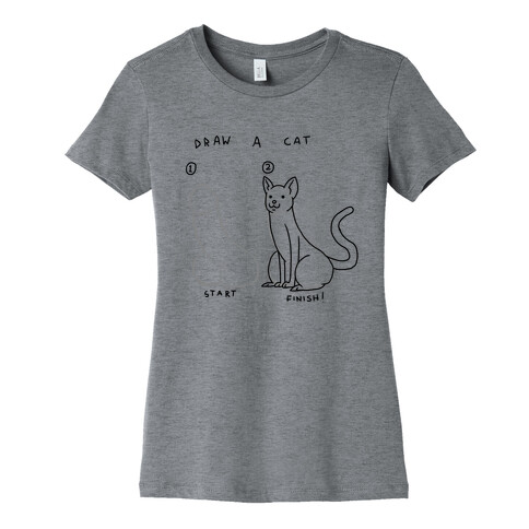 How To Draw a Cat Womens T-Shirt