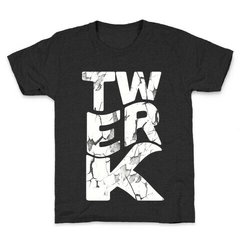 Twerk Wreck (black) Kids T-Shirt