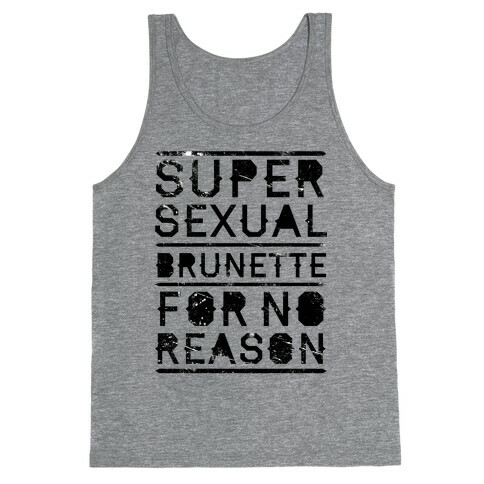 Super Sexual Brunette Tank Top