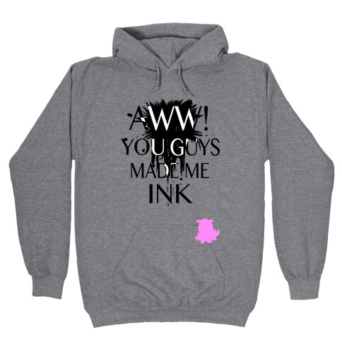 Aww! You Guys Made Me Ink! Hooded Sweatshirts | LookHUMAN