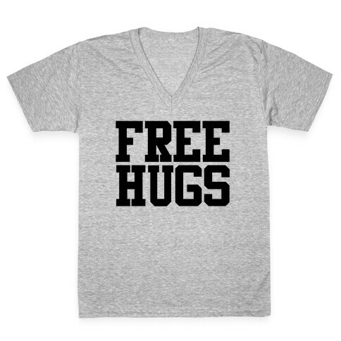 Free Hugs V-Neck Tee Shirt